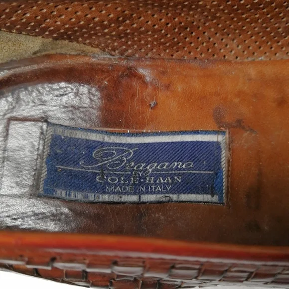 Bragano Basket Weave Spectator Kiltie loafers - Picture 8 of 11